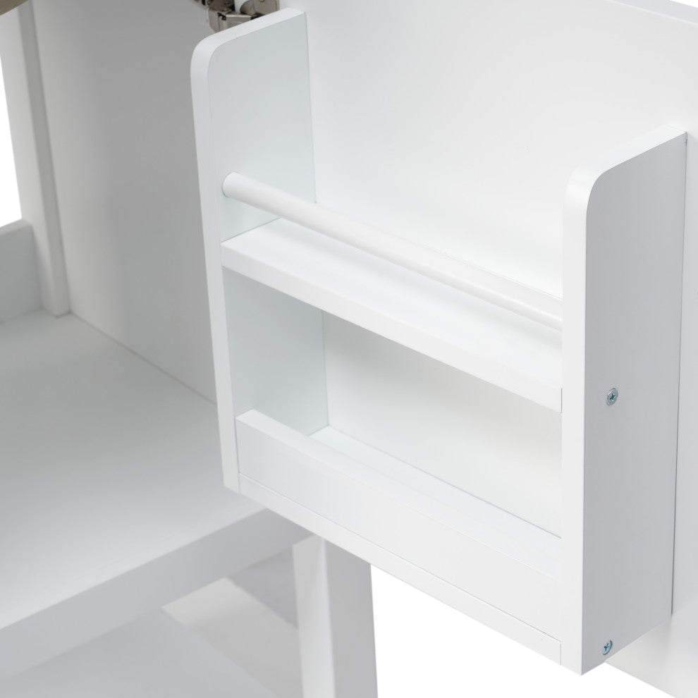 TATEUS 20" Bathroom Vanity With Sink, Bathroom Cabinet, White