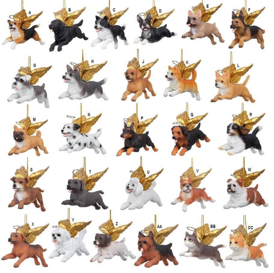 All 27 Angel Dog Ornaments