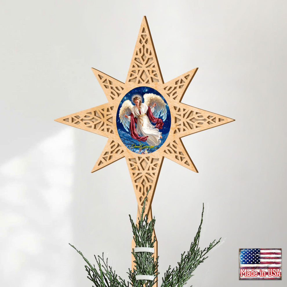 Angel Of Peace Tree Topper by D. Gelsinger