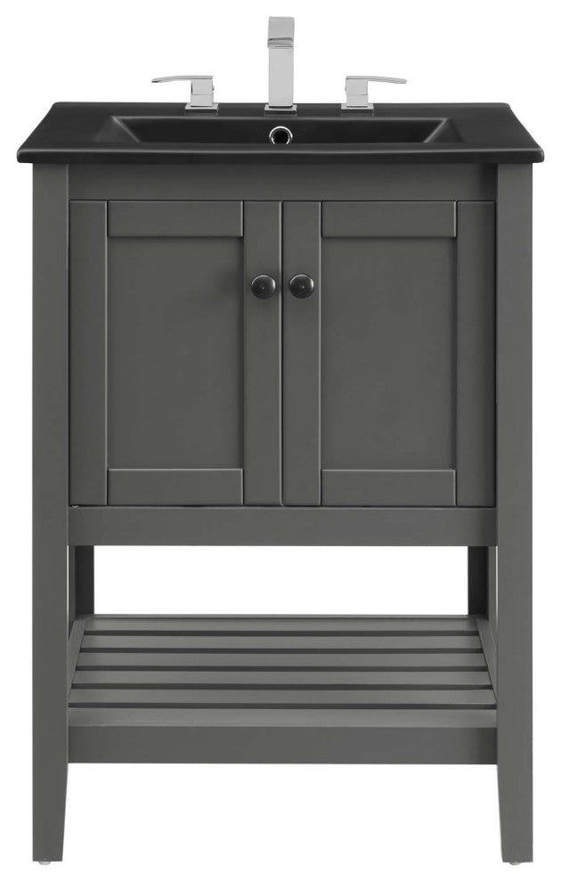 Prestige 24" Bathroom Vanity - Gray Black