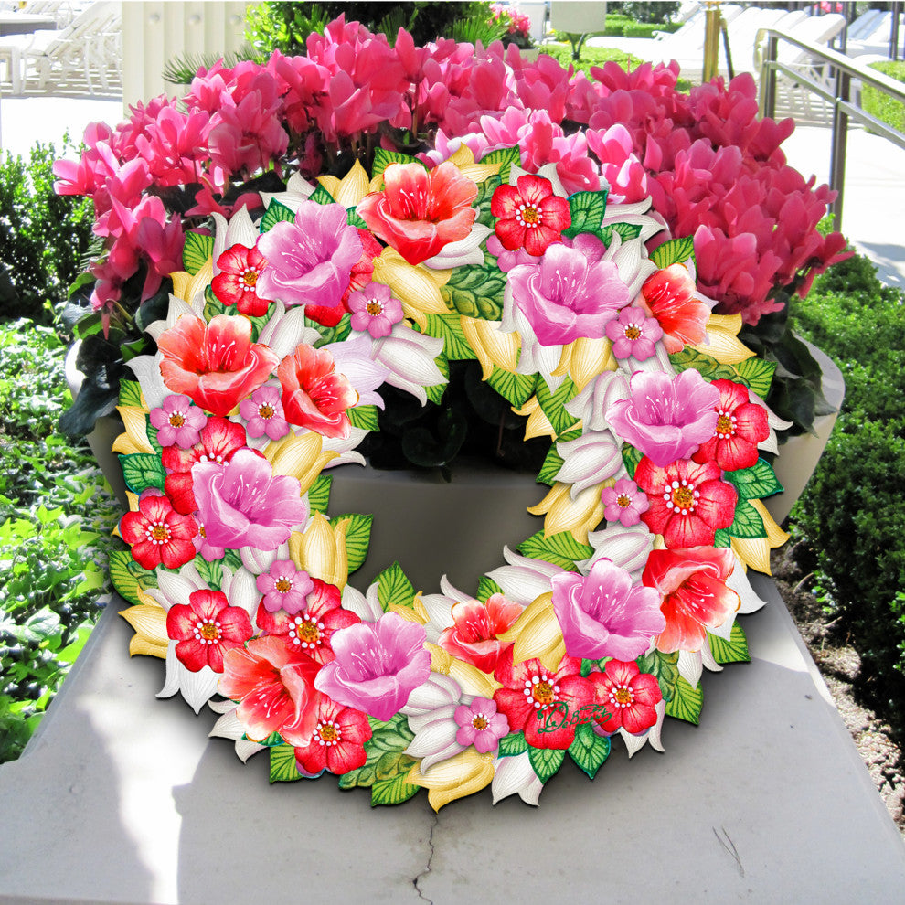 Flowers Summer Wreath Door Hanger