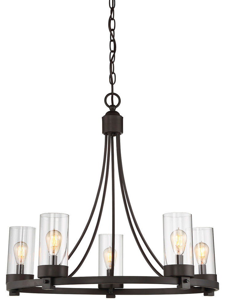 5-Light Chandelier, Oil Rubbed Bronze