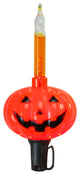 10-Count Jack O'Lantern Halloween Bubble Light Set 9 ft Black Wire