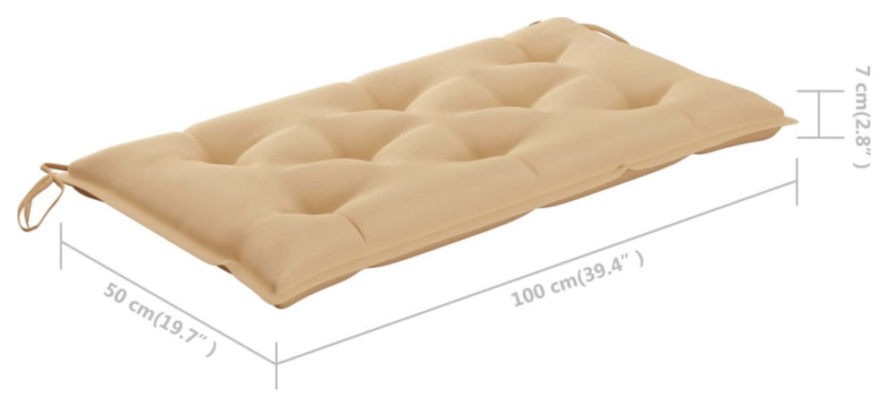 Vidaxl Cushion For Swing Chair Beige 394" Fabric