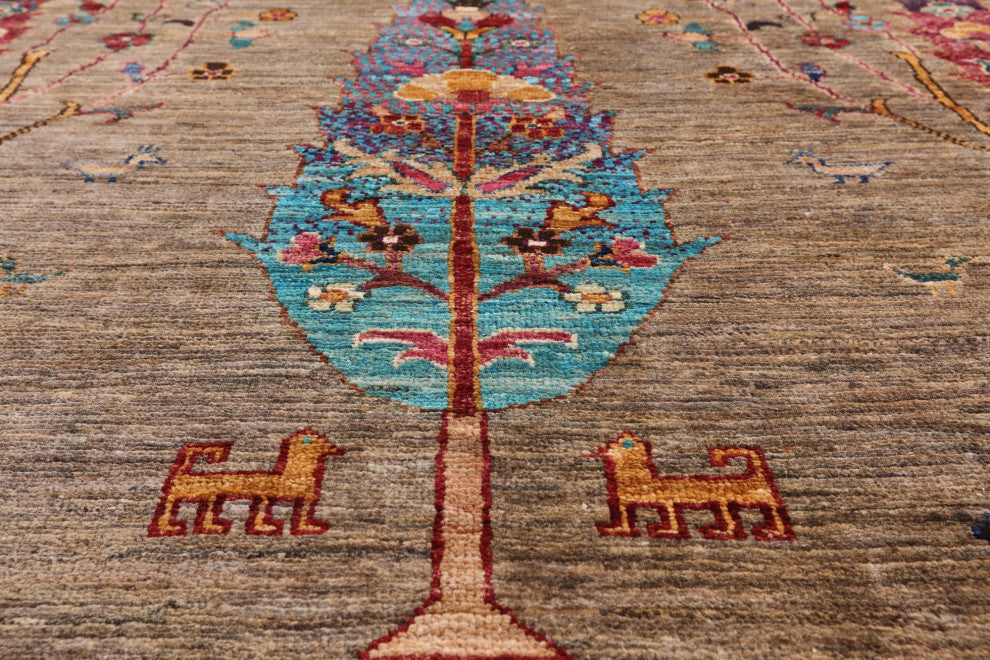 5' 8" X 7' 10" Handmade Tribal Persian Gabbeh Rug Q5287