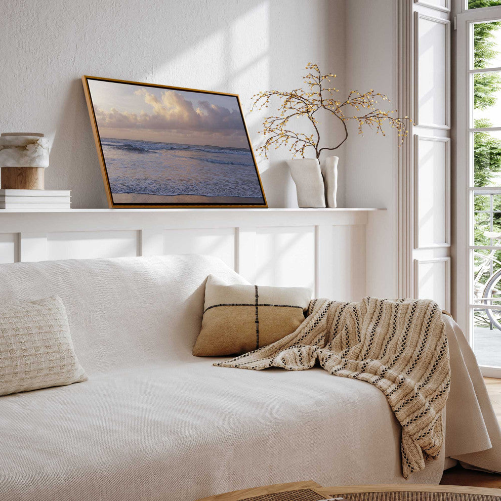 "Normandy's Dusk Dream" - A Serene Seaside Escape in Art Form