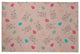 Bunnies and Eggs Easter Chenille Rug, Sunwashed Red, 2'x3'