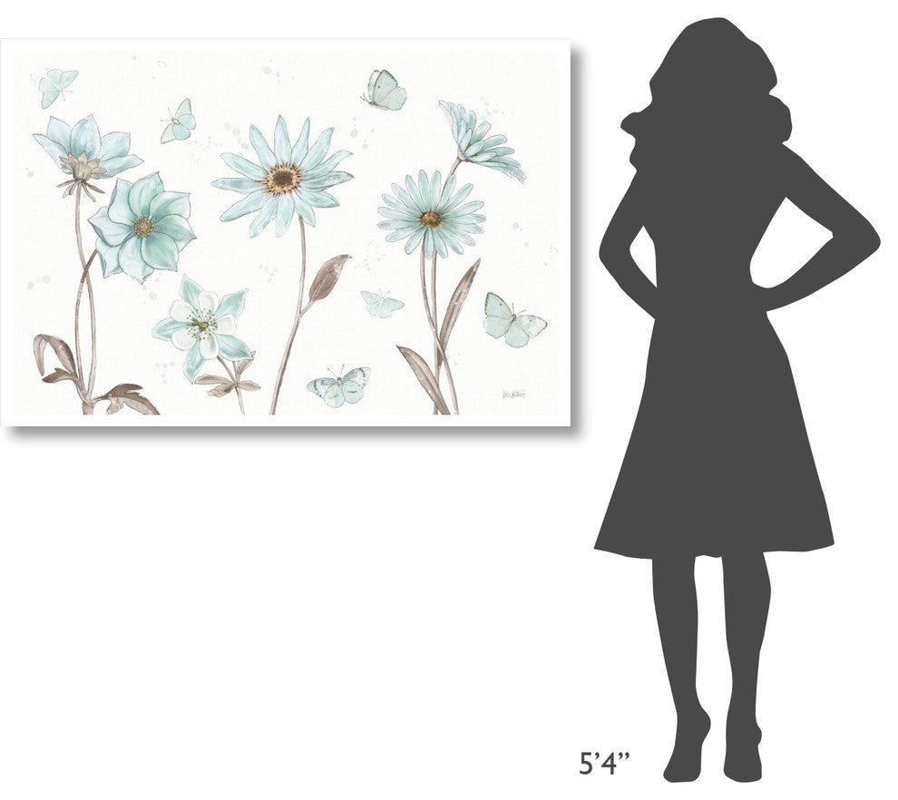"Bits of Blue I" Digital Paper Print by Katie Pertiet, 50"x34"