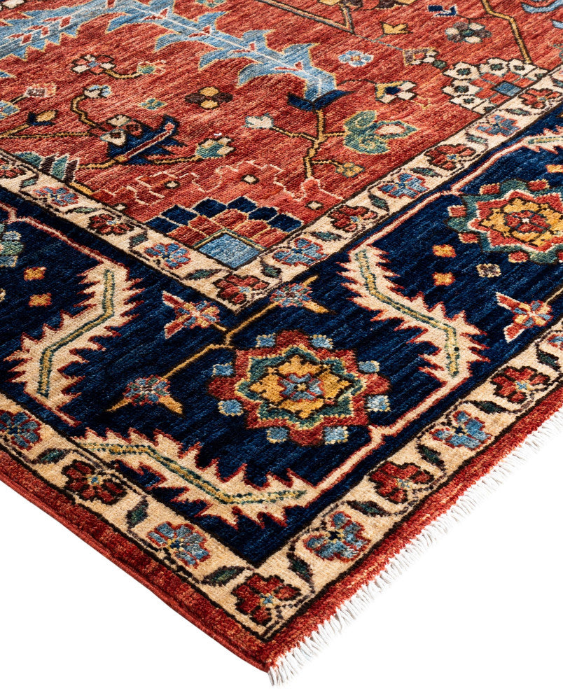 Serapi One-of-a-Kind Hand-Knotted Area Rug Red, 8'1" x 10'1"