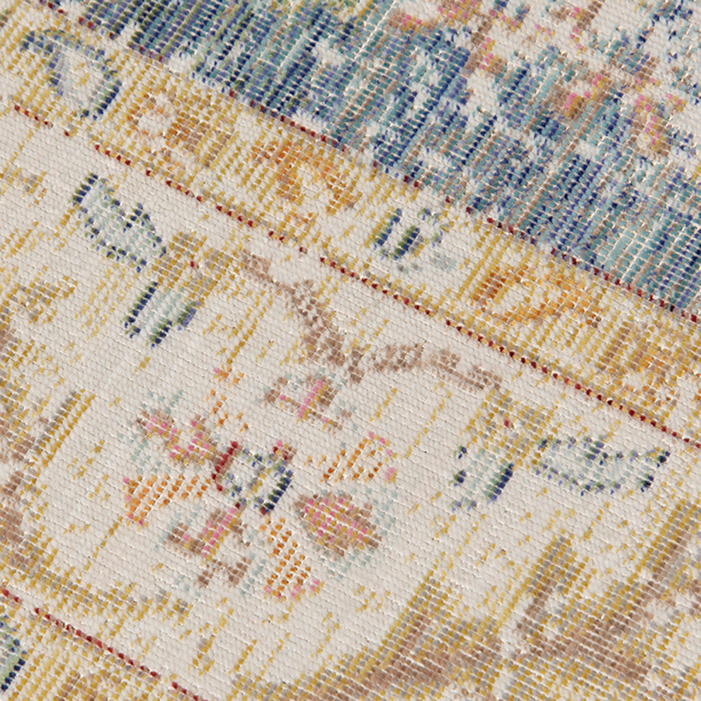 Century Bethel Area Rug, Blue, 2' x 3', Bordered