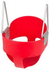 High-Back Full Bucket Swing Seat, Red