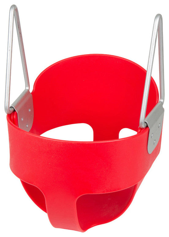 High-Back Full Bucket Swing Seat, Red