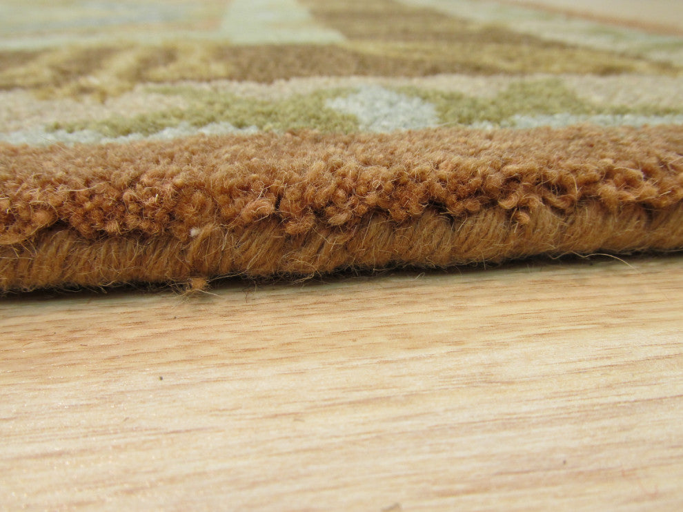 Green Transitional Abstract Modern Weave Area Rug