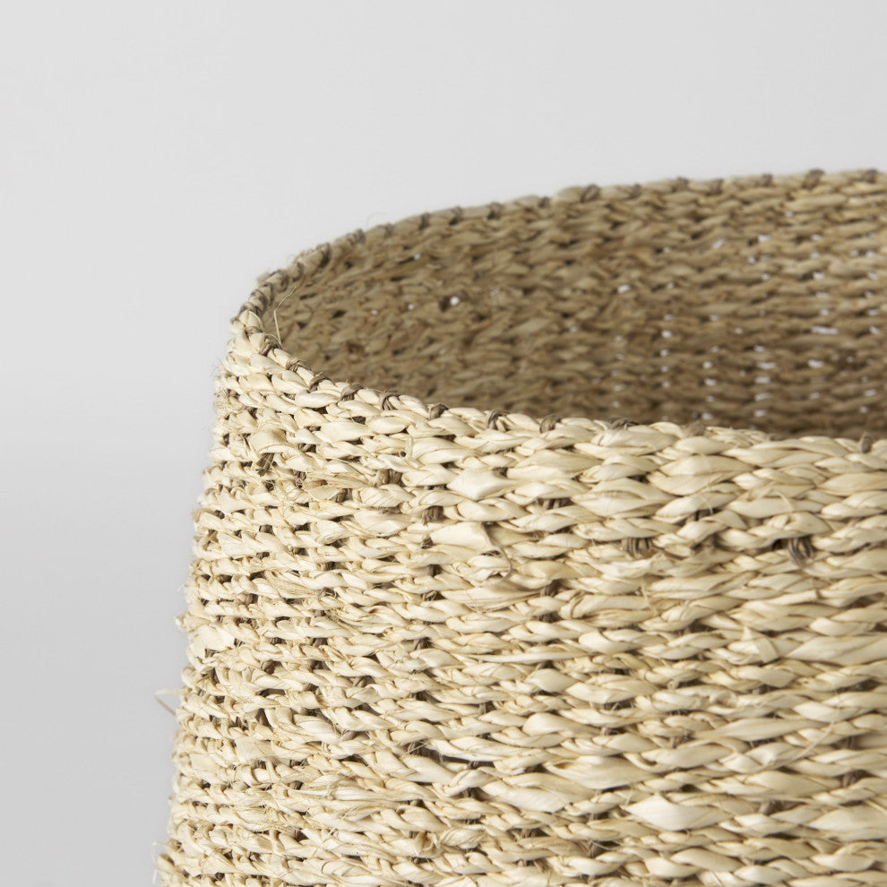 Set of Three Detailed Wicker Storage Baskets