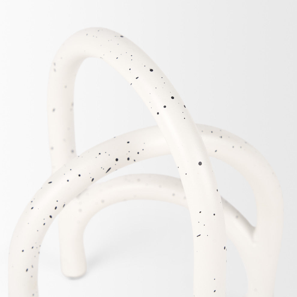 Springe White and Gray Speckled Arch Decorative Object, Set of 2
