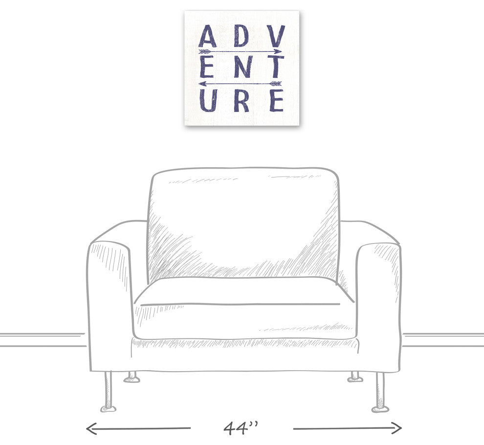 Adventure Arrows 16x16 Canvas Wall Art