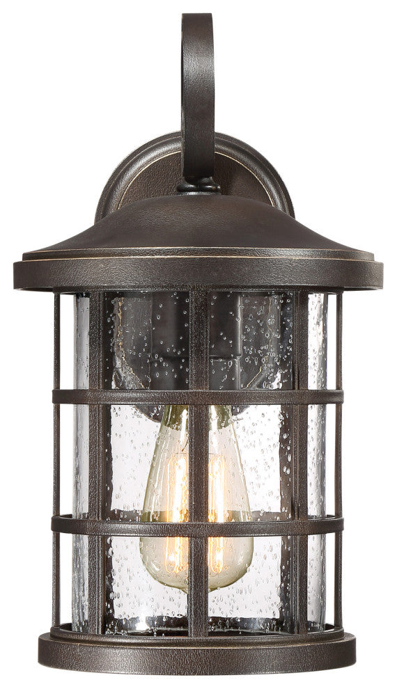 Quoizel CSE8408 Crusade 1 Light 14" Tall Outdoor Lantern Style - Earth Black