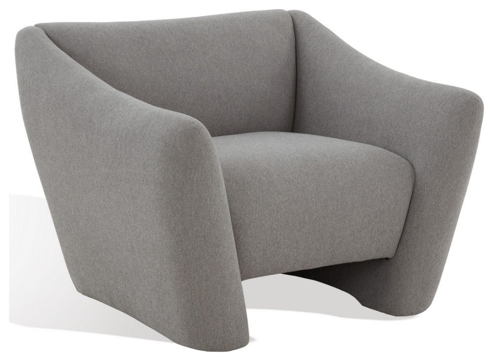 Safavieh Couture Stefanie Modern Accent Chair, Light Grey