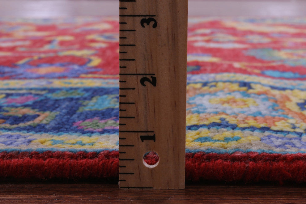 Turkish Oushak Handmade Wool Rug 4' 1" X 6' 5" - Q15930