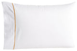 Single Line Pillowcases, Set of 2, White, Standard