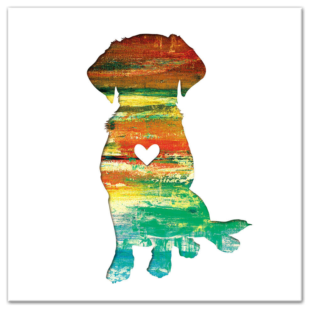 Designs Direct Creative Group Paint Silhouette Lab 30x30 Canvas Wall Art