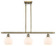 Innovations 516-3I-AB-G121-6-LED 3 Light Island Light, Antique Brass
