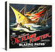 "Flame Fighter -  Blazing Paths - Herbert Rawlinson  14" Canvas Giclee, 22"x22"