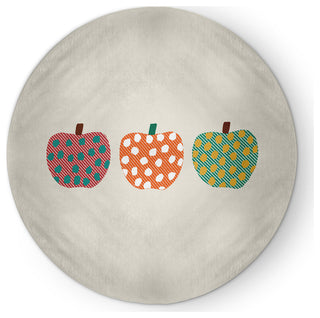 Little Pumpkins Fall Design Chenille Area Rug, Orange, 5' Round