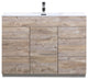 Milano 48" Single Sink Modern Bathroom Vanity, Nature Wood