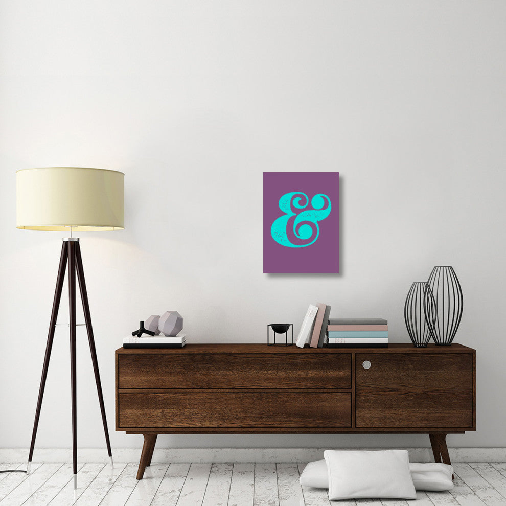 "Ampersand Poster Purple and Blue" Fine Art Print