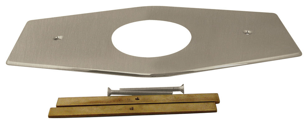 One-Hole Remodel Plate For Mixet In Satin Nickel