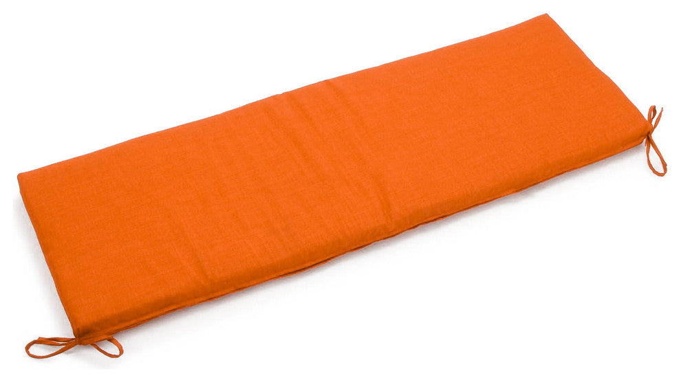 60"x19" Spun Polyester Bench Cushion, Tangerine Dream