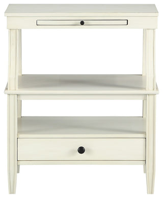 Newton Antique White Storage Nightstand