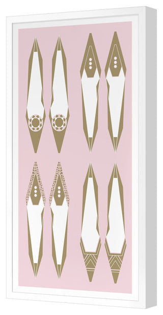 Shoe Collection Fine Art Print, White, 32"x16"