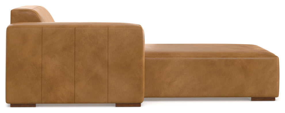 Rex Left Chaise Sofa Module in Genuine Leather
