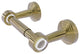 Pacific Beach Two Post Toilet Tissue Holder, Unlacquered Brass