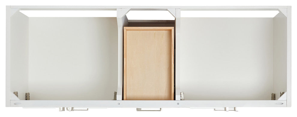 Ariel Stafford 60" Double Sink Bathroom Vanity Base, White