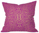 Jacqueline Maldonado Radiate Raspberry Gold Throw Pillow