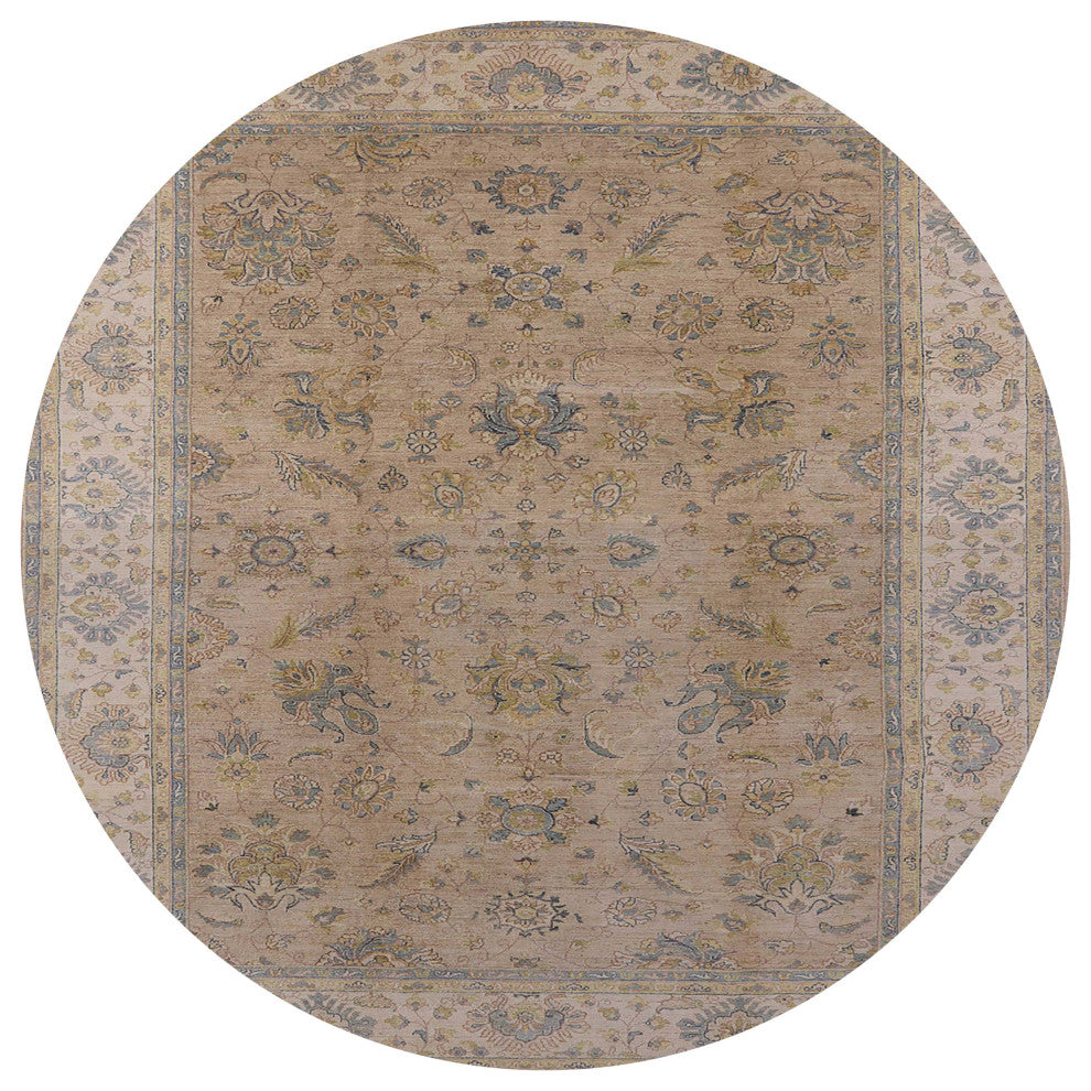 Ahgly Company Indoor Round Mid-Century Modern Area Rugs, 7' Round