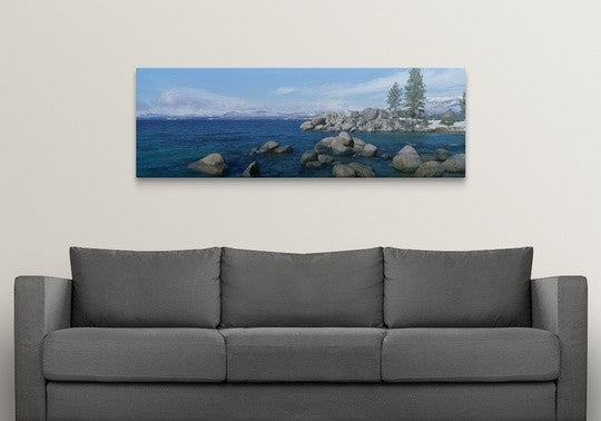 "Lake Tahoe CA" Canvas Art, 60"x20"x1.25"