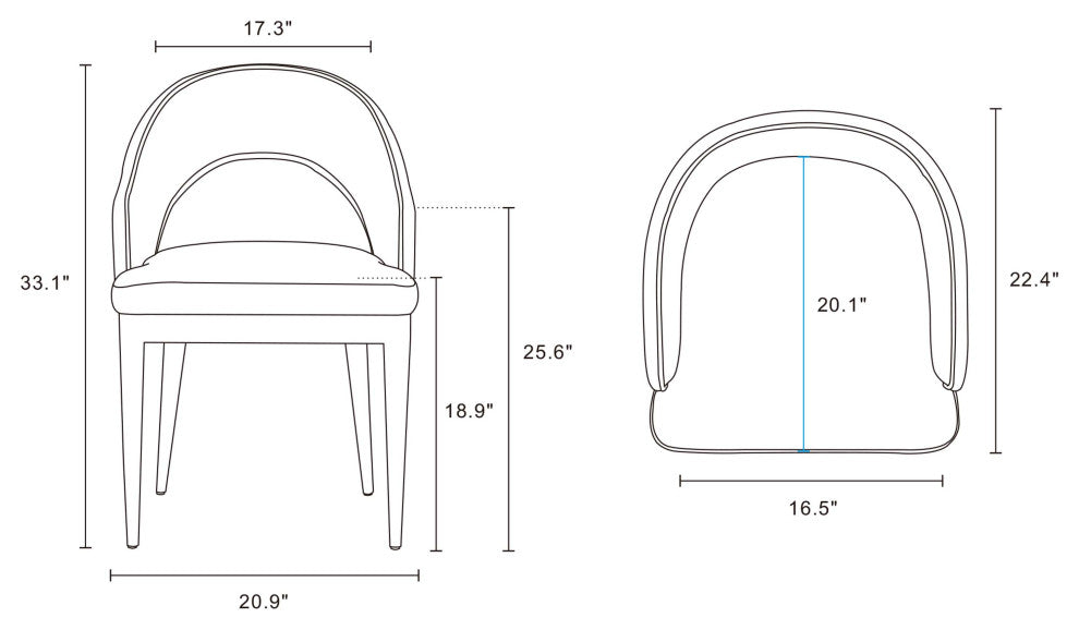 Manhattan Comfort 7-Piece Carrington and Rockaway Dining