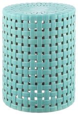 Safavieh Sayre 17.5" Garden Stool, Robins Egg Blue