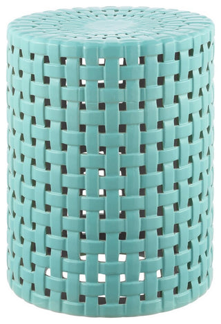 Safavieh Sayre 17.5" Garden Stool, Robins Egg Blue