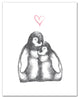 Penguin Love 16x20 Canvas Wall Art