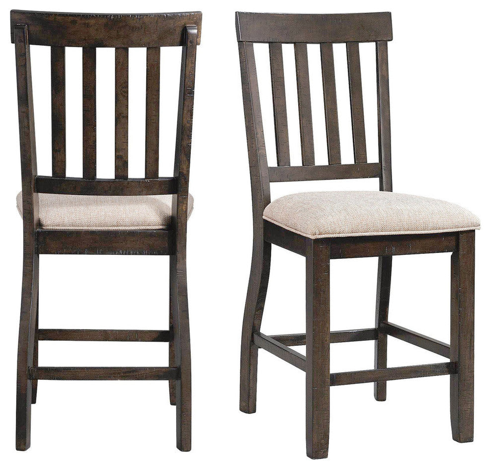 Picket House Furnishings Stanford Counter Slat Back Side Chair Set