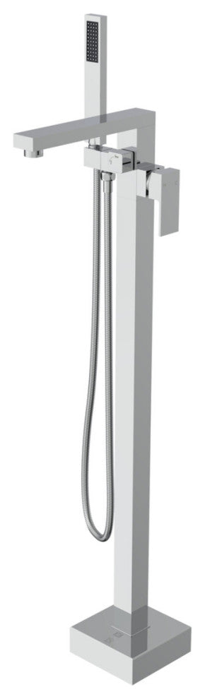 Elegant Lighting FAT-8002 Henry Floor Mounted Clawfoot Tub Filler - Chrome