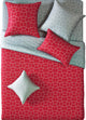 Reversible Modern Red And Gray Duvet Cover Set, King