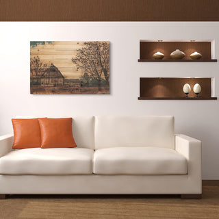 Erstwhile Barn 1 Arte de Legno Digital Print on Solid Wood Wall Art, 24"x36"