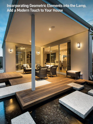 LED Exterior Lights Outdoor, Black, 3000K Warm White