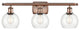 Innovations 516-3W-AC-G122-6-LED 3 Light Bath Vanity Light, Antique Copper